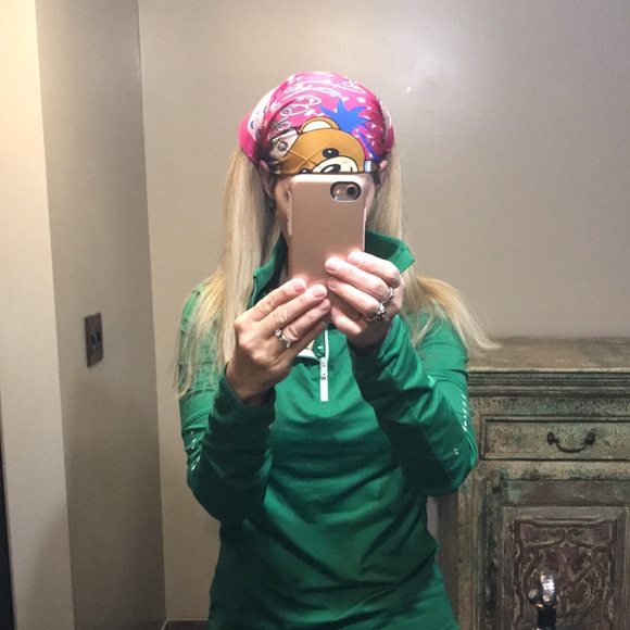 Moschino Silk Scarf Sailor Teddy Bear Pink NWT - Picture 11 of 11